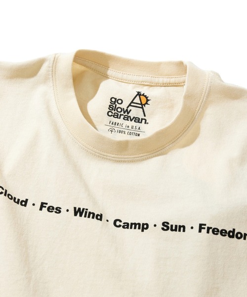 go slow caravan(ゴースローキャラバン)の「USA/C gsc LOGO 色々バックプリントゆったりTEE vol.2(Tシャツ/カットソー・メンズ・ホワイト/ブラック/ナチュラル・MEDIUM/LARGE/X-LARGE)」の19枚目の写真