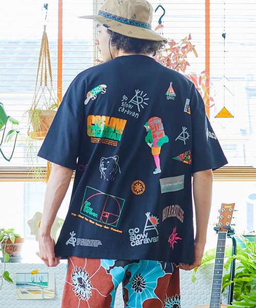 go slow caravan(ゴースローキャラバン)の「USA/C gsc LOGO 色々バックプリントゆったりTEE vol.2(Tシャツ/カットソー・メンズ・ホワイト/ブラック/ナチュラル・MEDIUM/LARGE/X-LARGE)」の14枚目の写真