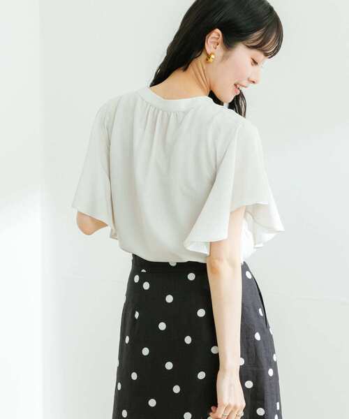 「URBAN RESEARCH」 長袖ブラウス FREE オフホワイト レディース URBAN RESEARCH ブラウス シャツ 刺繍レースオーバーシャツ