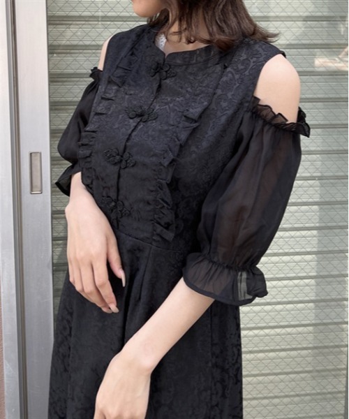 フォクシー♡肩ボタン　ワンピース フォクシー♡肩ボタン ワンピース axes femme POETIQUE（アクシーズ