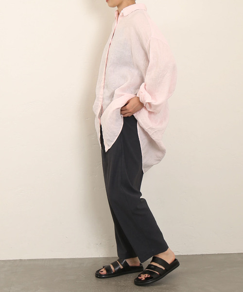 専用ジャーナルスタンダードラックス　60 リネンレギュラーカラーシャツ 楽天市場】【SALE／30%OFF】60リネン スタンドカラーシャツ