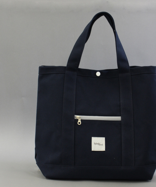 WHO'S WHO gallery（フーズフーギャラリー）の「【Splash/feed】WATER PROOF キャンバストート（トートバッグ・メンズ・ホワイト/ブラック/ダークネイビー・FREE）」の3枚目の写真