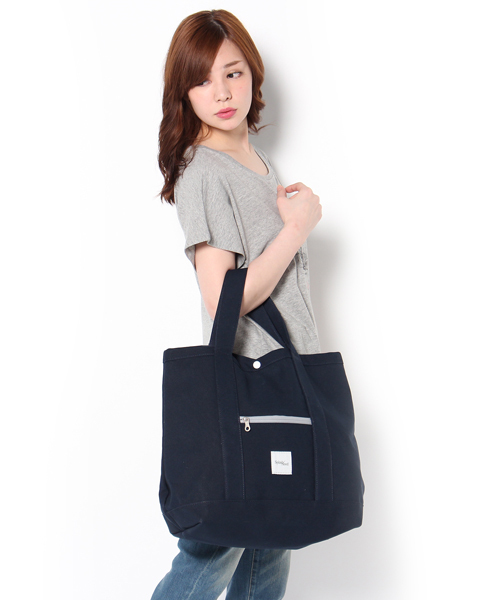 WHO'S WHO gallery（フーズフーギャラリー）の「【Splash/feed】WATER PROOF キャンバストート（トートバッグ・メンズ・ホワイト/ブラック/ダークネイビー・FREE）」の13枚目の写真