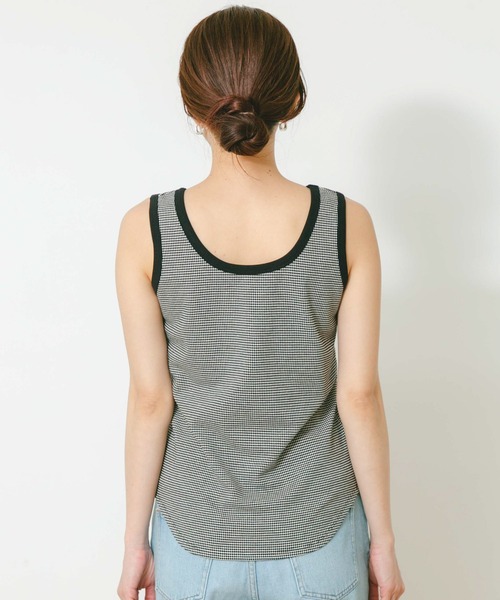 URBAN RESEARCH Sonny Label（アーバンリサーチサニーレーベル）の「フライス/ジャガードタンクトップ（タンクトップ・レディース・ブラック/オフホワイト/その他1・FREE）」の9枚目の写真