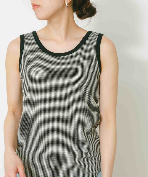 URBAN RESEARCH Sonny Label（アーバンリサーチサニーレーベル）の「フライス/ジャガードタンクトップ（タンクトップ・レディース・ブラック/オフホワイト/その他1・FREE）」の11枚目の写真