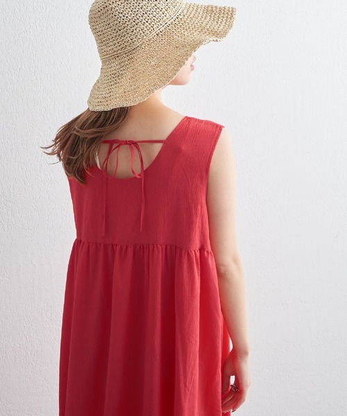 COLONY 2139（コロニートゥーワンスリーナイン）の「BACKリボンティアードノースリーブワンピース（ワンピース・レディース・ブラック/ブルー/レッド・FREE）」の3枚目の写真