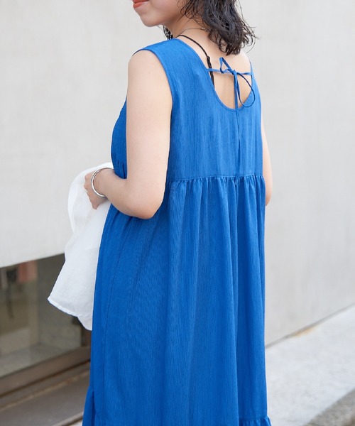 COLONY 2139（コロニートゥーワンスリーナイン）の「BACKリボンティアードノースリーブワンピース（ワンピース・レディース・ブラック/ブルー/レッド・FREE）」の9枚目の写真