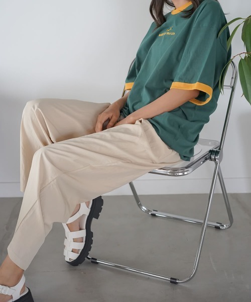 Auntie Rosa（アンティローザ）の「ワイドリラックスパンツ（その他パンツ・レディース・ブラック/ベージュ・SMALL/MEDIUM）」の11枚目の写真