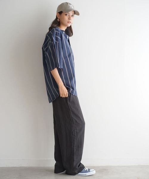 Auntie Rosa（アンティローザ）の「ワイドリラックスパンツ（その他パンツ・レディース・ブラック/ベージュ・SMALL/MEDIUM）」の14枚目の写真