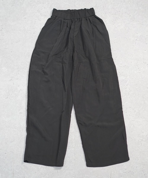 Auntie Rosa（アンティローザ）の「ワイドリラックスパンツ（その他パンツ・レディース・ブラック/ベージュ・SMALL/MEDIUM）」の16枚目の写真