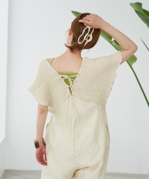 Kastane（カスタネ）の「【サイズ展開あり】ギャザーオールインワン