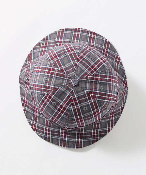 POP TRADING COMPANY(ポップトレーディングカンパニー)の「【POP TRADING COMPANY / ポップトレーディングカンパニー】checked bell hat(ハット・メンズ・グレー・X-LARGE)」の8枚目の写真