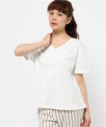 CIAOPANIC | 【Ciaopanic】　ジンバブエコットン天竺VネックTシャツ(Tシャツ/カットソー)