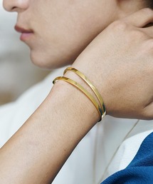 MinoriTY（マイノリティ）の「【洗練された曲線美に惹かれて】ダブルアーチバングル ブレスレット メンズ ウィメンズ ユニセックス アクセサリー（ブレスレット）」