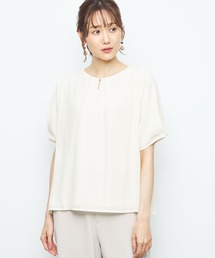 ストライプシフォンプルオーバー