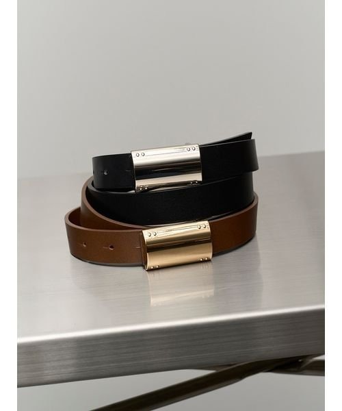styling/(スタイリング)の「メタルバックルベルト(ベルト・レディース・ブラウン・FREE)」の3枚目の写真