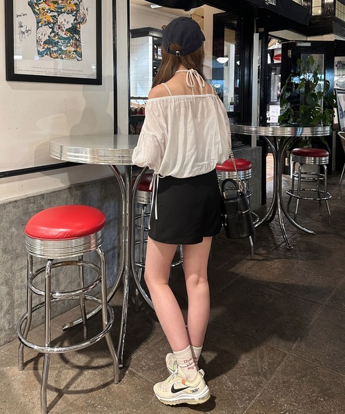 Ambre Ciel（アンブルシエル）の「2wayギャザーリボンブラウス／WEB/EC限定商品（シャツ/ブラウス・レディース・ブルー/オフホワイト・FREE）」の19枚目の写真