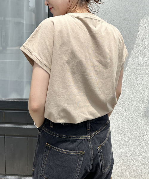 Spick & Span（スピックアンドスパン）の「≪WEB限定追加≫JEVOUSENPRIE Tシャツ（Tシャツ/カットソー・レディース・ベージュ/ホワイト・FREE）」の18枚目の写真