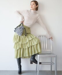 ReMIT（レミット）の「シレー加工ティアードスカート（スカート）」