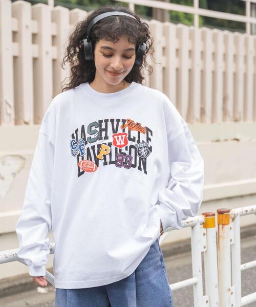 WEGO(ウィゴー)の「WEGO/ヘビーウエイトワッペンロゴロンT(Tシャツ/カットソー・メンズ・その他4/その他6/その他1/その他3/その他5/その他2・MEDIUM/LARGE)」の2枚目の写真