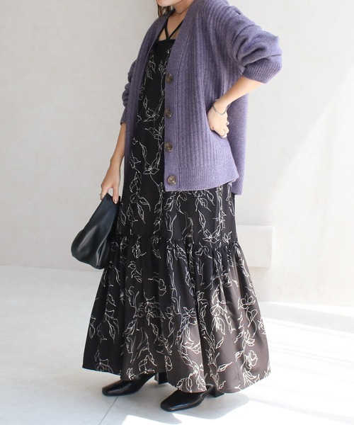 Social GIRL（ソーシャルガール）の「フロントリブカーディガン（カーディガン/ボレロ・レディース・グリーン/チャコール/グレイッシュベージュ/パープル・FREE）」の18枚目の写真