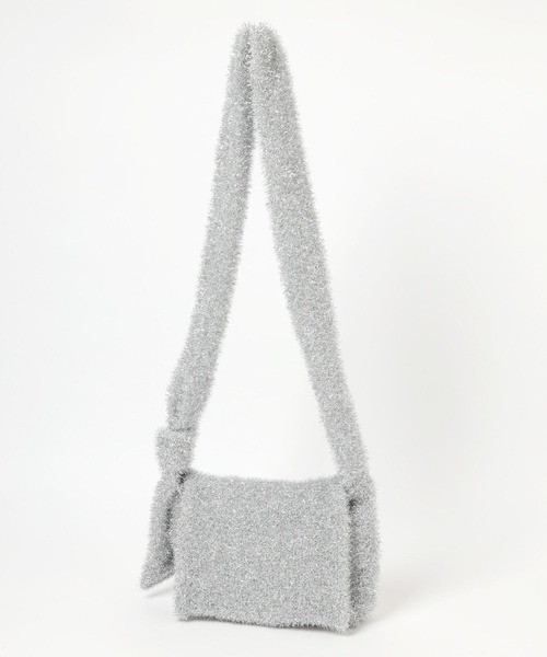 LOWRYS FARM（ローリーズファーム）の「キラキララメニットショルダー　976890（ショルダーバッグ・レディース・ホワイト/シルバー・FREE）」の5枚目の写真