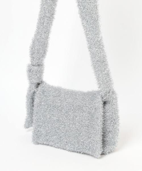 LOWRYS FARM（ローリーズファーム）の「キラキララメニットショルダー　976890（ショルダーバッグ・レディース・ホワイト/シルバー・FREE）」の6枚目の写真