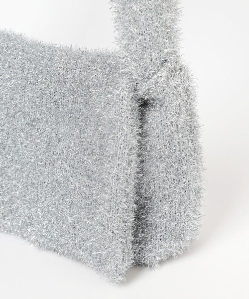 LOWRYS FARM（ローリーズファーム）の「キラキララメニットショルダー　976890（ショルダーバッグ・レディース・ホワイト/シルバー・FREE）」の9枚目の写真