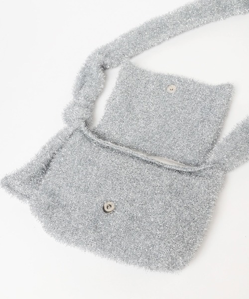 LOWRYS FARM（ローリーズファーム）の「キラキララメニットショルダー　976890（ショルダーバッグ・レディース・ホワイト/シルバー・FREE）」の13枚目の写真