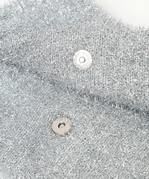 LOWRYS FARM（ローリーズファーム）の「キラキララメニットショルダー　976890（ショルダーバッグ・レディース・ホワイト/シルバー・FREE）」の14枚目の写真