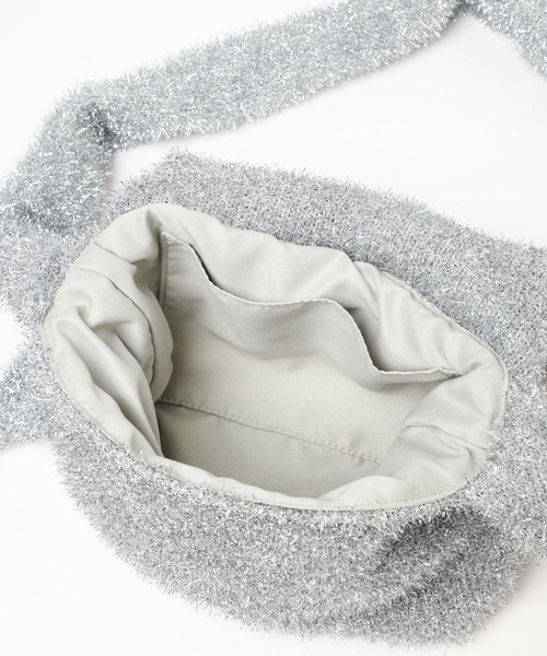 LOWRYS FARM（ローリーズファーム）の「キラキララメニットショルダー　976890（ショルダーバッグ・レディース・ホワイト/シルバー・FREE）」の15枚目の写真