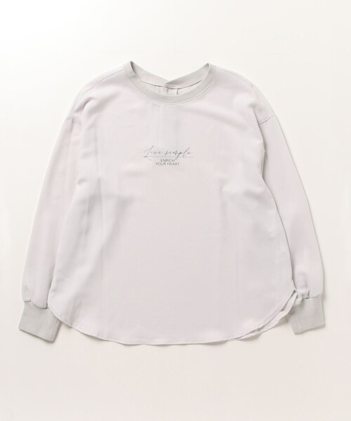 fredy emue（フレディエミュ）の「ちびプリント入りＴシャツブラウス（シャツ/ブラウス・レディース・オフホワイト/チャコールグレー/ネイビー/ライトグレー・38）」の15枚目の写真