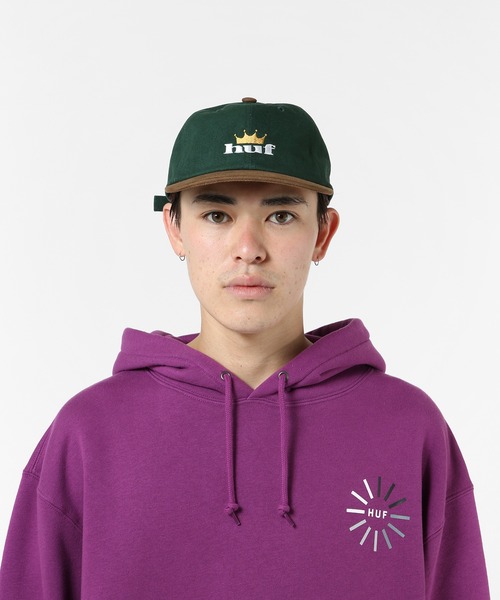 HUF（ハフ）の「CROWN 6 PANEL HAT / HUF キャップ 帽子