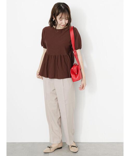 Te chichi TERRASSE（テチチテラス）の「太ベルト口金ショルダーバッグ（ハンドバッグ・レディース・レッド/ブラック/オフホワイト・F）」の19枚目の写真