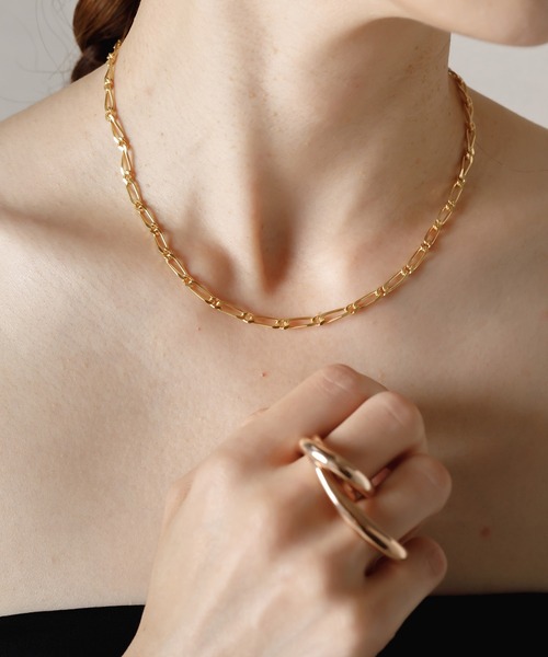 ISOLATION（アイソレーション）の「【ISOLATION / アイソレーション】Silver925 Figaro Chain Necklace(K18gp) / シルバー925 フィガロチェーン マンテルネックレス（ネックレス・レディース・ゴールド・41cm）」の10枚目の写真