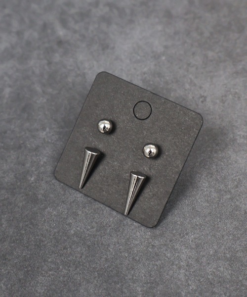 4INT.(フォイント)の「メンズライク スタッドピアス 2セット / チタンポスト(金属アレルギー対応】)(ピアス(両耳用)・メンズ・G/E/C/A/D/B/F/H/J/K/I/L/M/N・FREE)」の11枚目の写真