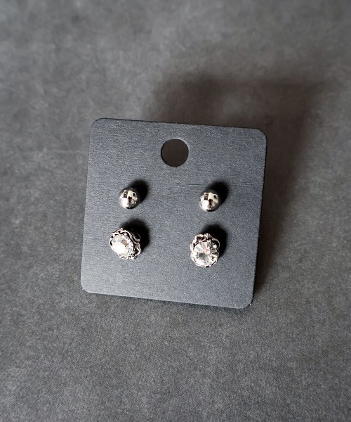 4INT.(フォイント)の「メンズライク スタッドピアス 2セット / チタンポスト(金属アレルギー対応】)(ピアス(両耳用)・メンズ・G/E/C/A/D/B/F/H/J/K/I/L/M/N・FREE)」の19枚目の写真