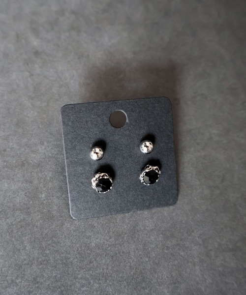 4INT.(フォイント)の「メンズライク スタッドピアス 2セット / チタンポスト(金属アレルギー対応】)(ピアス(両耳用)・メンズ・G/E/C/A/D/B/F/H/J/K/I/L/M/N・FREE)」の22枚目の写真