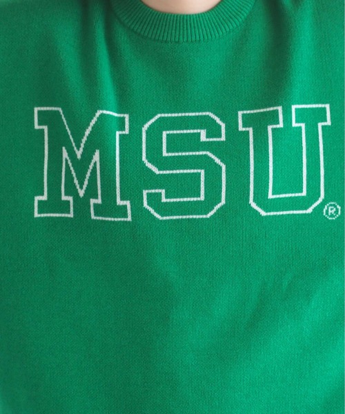 DISCUS ATHLETIC（ディスカス　アスレチック）の「【DISCUS×UNIV.MICHIGAN】カレッジニット（ニット/セーター・レディース・グリーン・M）」の10枚目の写真