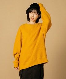 JEMORGAN | 【JEMORGAN/ジェーイーモーガン】オーバーサイズ　ビッグシルエット　ヘビーウェイト　ワッフル　トレーナー(スウェット)