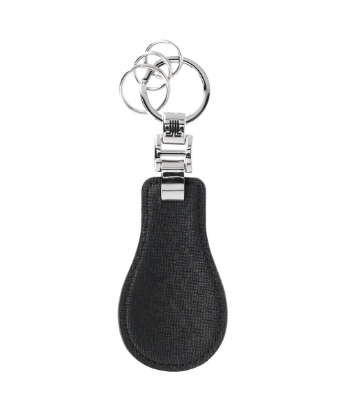LANVIN collection（ランバン コレクション）の「EMBOSSED LEATHER KEY HOLDER【型押しレザー キーホルダー】（その他小物・メンズ・ブラック/ダークブルー・FREE）」の2枚目の写真