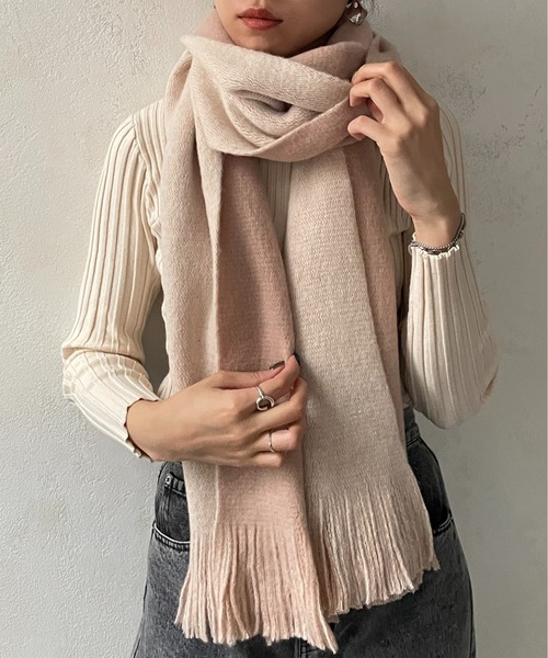 Thevon（ゼボン）の「リバーシブルニットストール（マフラー）」 - WEAR