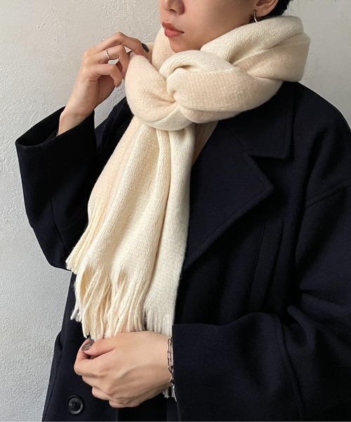 Thevon（ゼボン）の「リバーシブルニットストール（マフラー）」 - WEAR