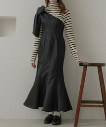 ワンショルビッグリボンワンピース/【WEB/EC限定商品】