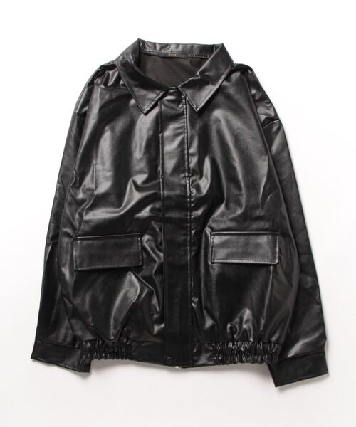 Ritzy（リッツィー）の「PUブルゾン（ブルゾン・レディース・ブラック/ブラウン・L/M）」の9枚目の写真