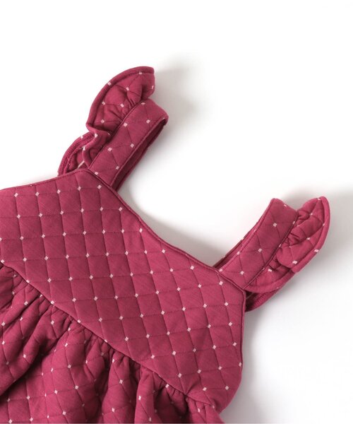 BREEZE（ブリーズ）の「【リンク可能】ニットキルトワンピース×リブTシャツ（ワンピース・キッズ・レッド/ブラック・90/120/110/130/100/140/80）」の12枚目の写真