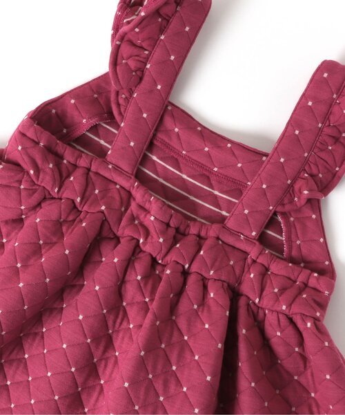 BREEZE（ブリーズ）の「【リンク可能】ニットキルトワンピース×リブTシャツ（ワンピース・キッズ・レッド/ブラック・90/120/110/130/100/140/80）」の13枚目の写真