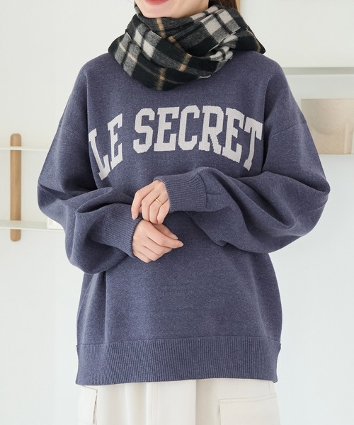 ROPE' PICNIC（ロペピクニック）の「スウェットライクニットプルオーバー（ニット/セーター・レディース・ブラック/ライトグレー/オフホワイト/ブルー系その他4・38）」の19枚目の写真