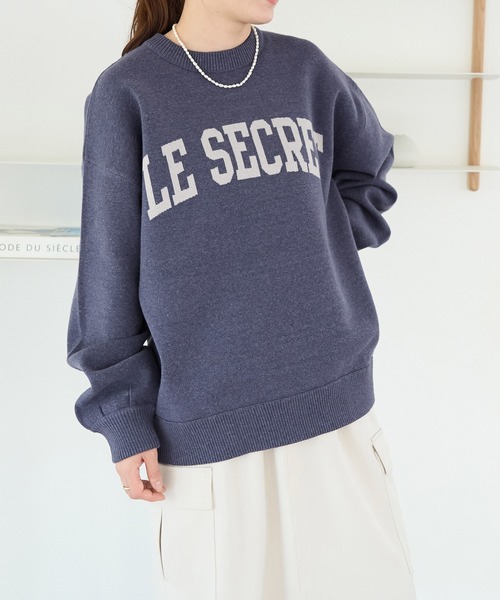 ROPE' PICNIC（ロペピクニック）の「スウェットライクニットプルオーバー（ニット/セーター・レディース・ブラック/ライトグレー/オフホワイト/ブルー系その他4・38）」の20枚目の写真