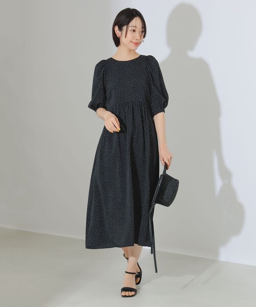 JOIÉVE （BEAMS）ブラックドットワンピース 期間限定！即完売した＜JOIÉVE＞ドットワンピースの新色が完全